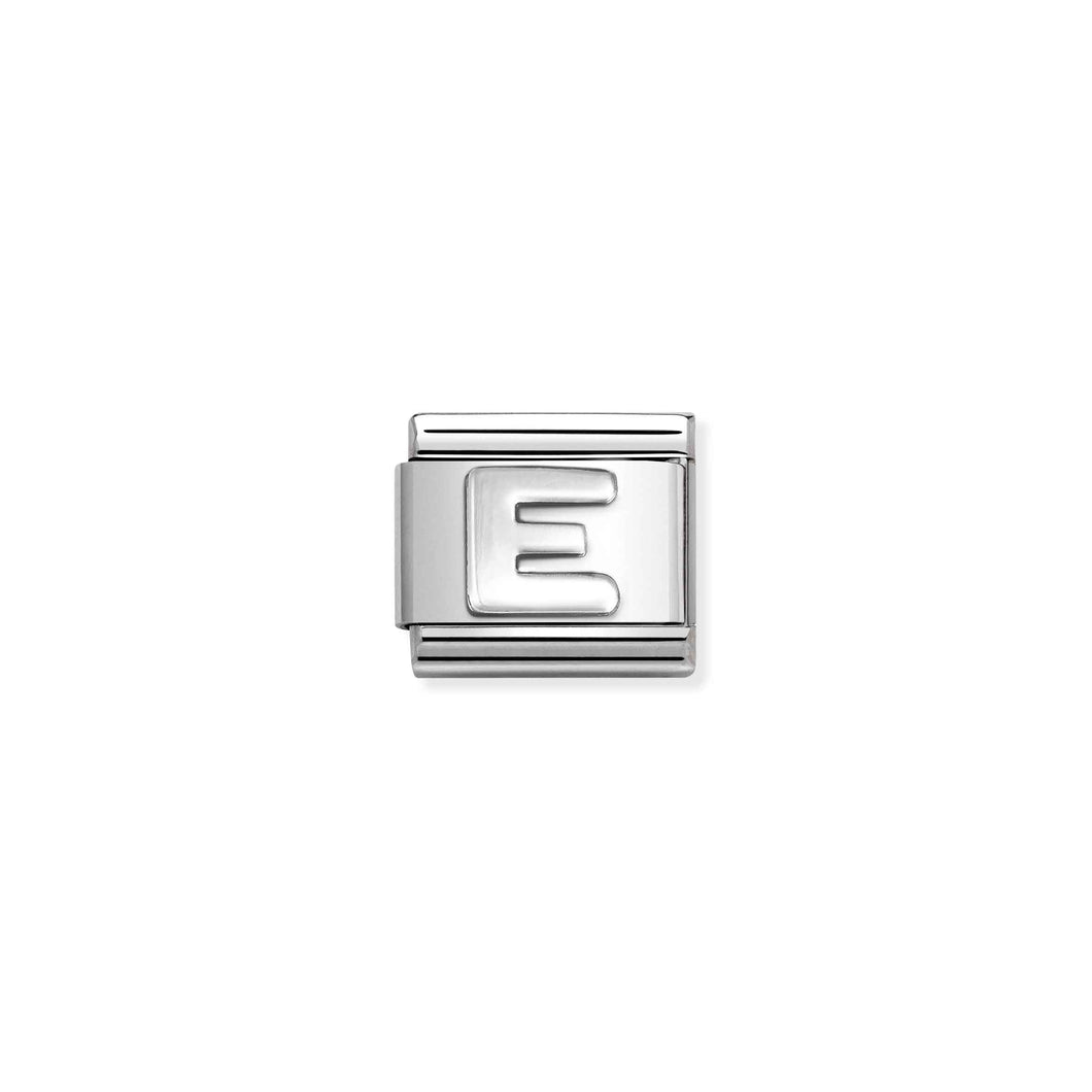 COMPOSABLE CLASSIC LINK 330113/05 LETTER E IN 925 SILVER