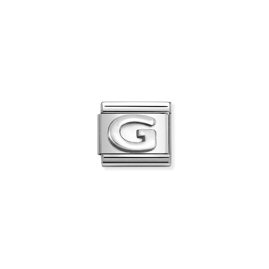COMPOSABLE CLASSIC LINK 330113/07 LETTER G IN 925 SILVER