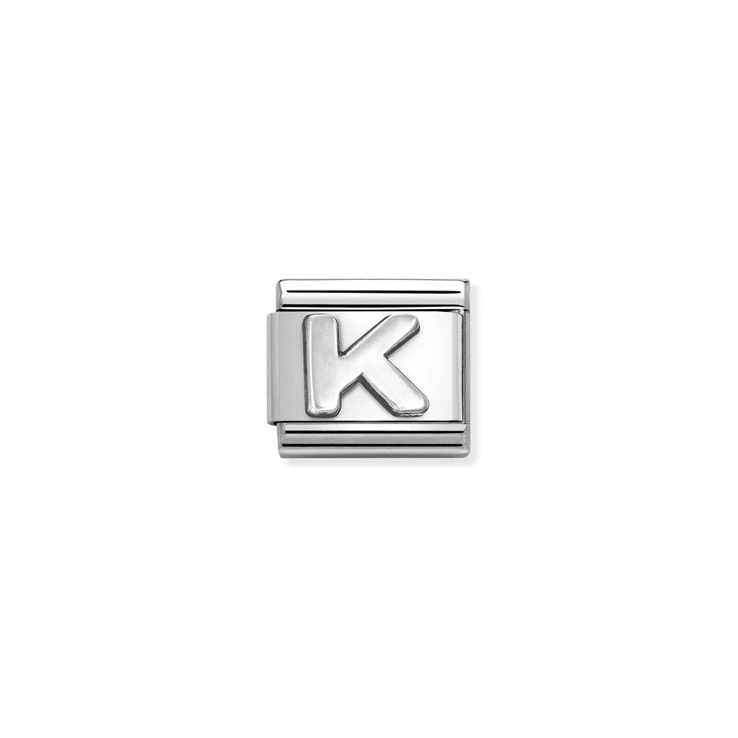 COMPOSABLE CLASSIC LINK 330113/11 LETTER K IN 925 SILVER