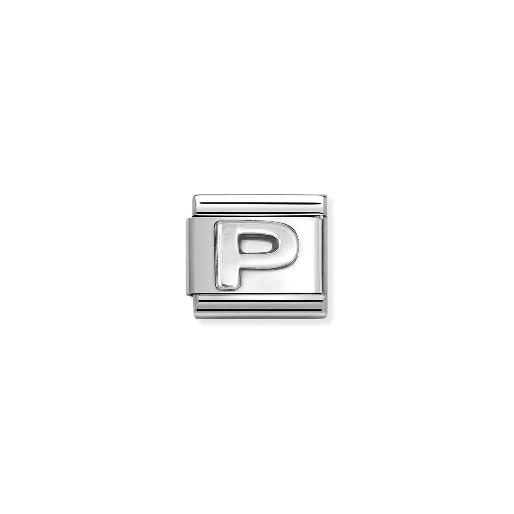 COMPOSABLE CLASSIC LINK 330113/16 LETTER P IN 925 SILVER