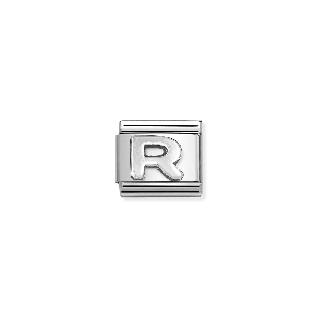 COMPOSABLE CLASSIC LINK 330113/18 LETTER R IN 925 SILVER