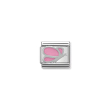 Load image into Gallery viewer, COMPOSABLE CLASSIC LINK 330202/03 PINK BUTTERFLY IN ENAMEL &amp; 925 SILVER
