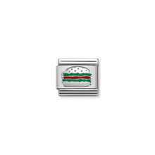 Load image into Gallery viewer, COMPOSABLE CLASSIC LINK 330202/35 HAMBURGER IN ENAMEL &amp; 925 SILVER
