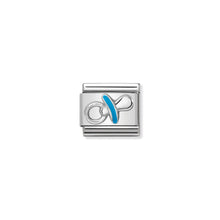 Load image into Gallery viewer, COMPOSABLE CLASSIC LINK 330202/40 LIGHT BLUE DUMMY IN ENAMEL &amp; 925 SILVER
