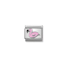 Load image into Gallery viewer, COMPOSABLE CLASSIC LINK 330202/43 FLAMINGO IN ENAMEL &amp; 925 SILVER
