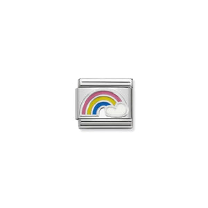 COMPOSABLE CLASSIC LINK 330204/25 RAINBOW IN SILVER