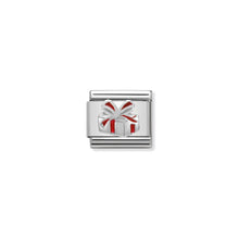 Load image into Gallery viewer, COMPOSABLE CLASSIC LINK 330204/06 RED GIFT BOX IN ENAMEL &amp; 925 SILVER
