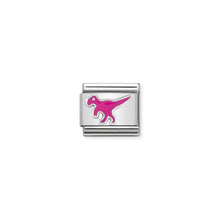 Load image into Gallery viewer, COMPOSABLE CLASSIC LINK 330204/21 DINOSAUR IN ENAMEL &amp; 925 SILVER
