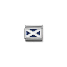 Load image into Gallery viewer, COMPOSABLE CLASSIC LINK 330207/01 SCOTLAND IN ENAMEL &amp; 925 SILVER
