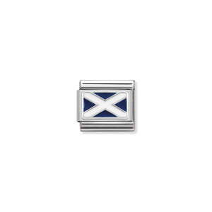 COMPOSABLE CLASSIC LINK 330207/01 SCOTLAND IN ENAMEL & 925 SILVER