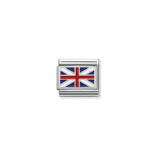 Load image into Gallery viewer, COMPOSABLE CLASSIC LINK 330207/04 GREAT BRITAIN IN ENAMEL &amp; 925 SILVER
