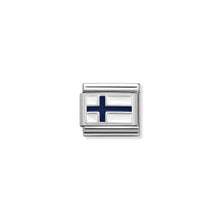 Load image into Gallery viewer, COMPOSABLE CLASSIC LINK 330207/10 FINLAND IN ENAMEL &amp; 925 SILVER
