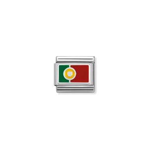 COMPOSABLE CLASSIC LINK 330207/23 PORTUGAL IN ENAMEL & 925 SILVER