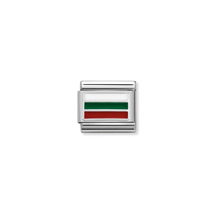 COMPOSABLE CLASSIC LINK 330207/25 BULGARIA IN ENAMEL & 925 SILVER