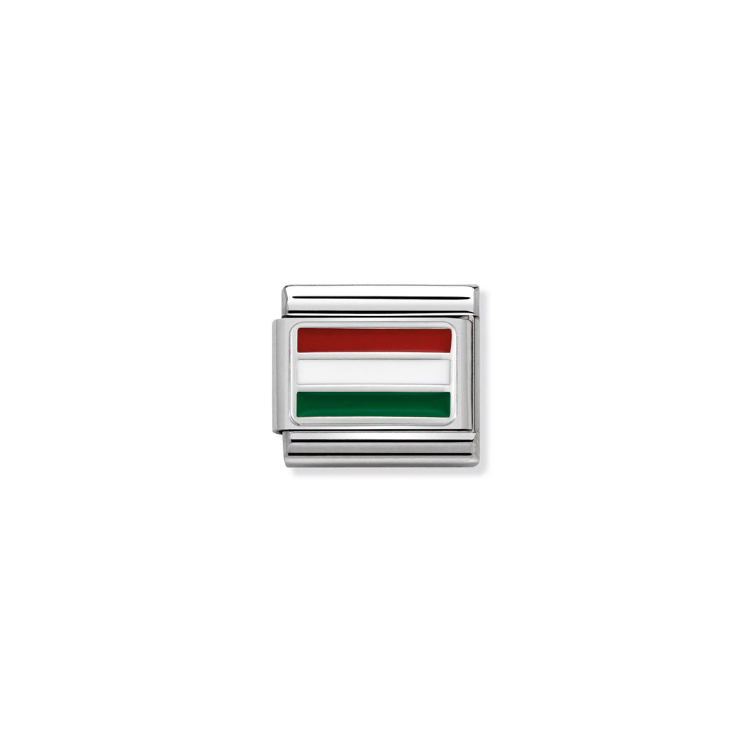 COMPOSABLE CLASSIC LINK 330207/26 HUNGARY IN ENAMEL & 925 SILVER