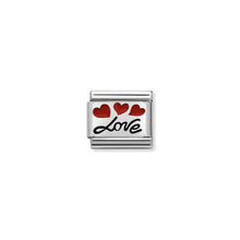 Load image into Gallery viewer, COMPOSABLE CLASSIC LINK 330208/06 LOVE WITH BALLOONS IN ENAMEL &amp; 925 SILVER

