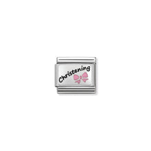 Load image into Gallery viewer, COMPOSABLE CLASSIC LINK 330208/17 PINK CHRISTENING IN ENAMEL &amp; 925 SILVER
