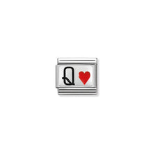 Load image into Gallery viewer, COMPOSABLE CLASSIC LINK 330208/30 QUEEN OF HEARTS IN ENAMEL &amp; 925 SILVER
