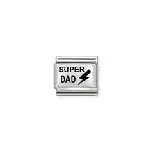 Load image into Gallery viewer, COMPOSABLE CLASSIC LINK 330208/32 SUPER DAD IN ENAMEL &amp; 925 SILVER
