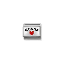 Load image into Gallery viewer, COMPOSABLE CLASSIC LINK 330208/36 NONNA WITH HEART IN ENAMEL &amp; 925 SILVER
