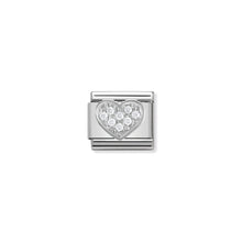 Load image into Gallery viewer, COMPOSABLE CLASSIC LINK 330304/01 HEART WITH CZ IN 925 SILVER
