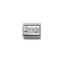 Load image into Gallery viewer, COMPOSABLE CLASSIC LINK 330304/20 BOW WITH CZ IN 925 SILVER
