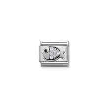 Load image into Gallery viewer, COMPOSABLE CLASSIC LINK 330304/28 FISH WITH CZ IN 925 SILVER
