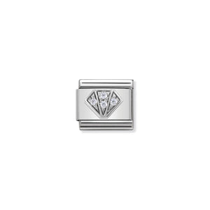 COMPOSABLE CLASSIC LINK 330304/32 DIAMOND WITH CZ IN 925 SILVER