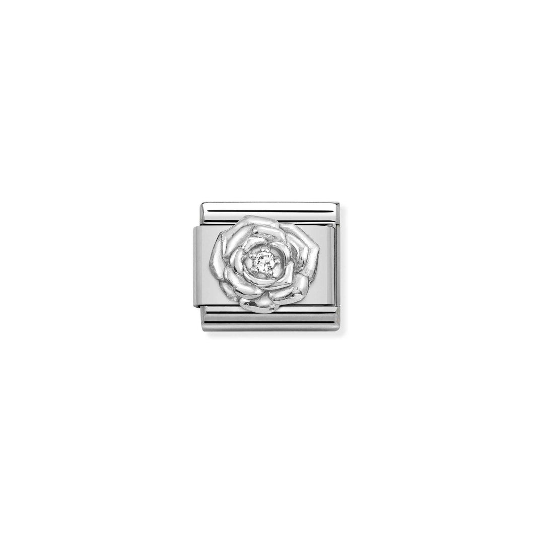 COMPOSABLE CLASSIC LINK 330311/12 ROSE CZ IN SILVER