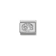 Load image into Gallery viewer, COMPOSABLE CLASSIC LINK 330311/10 TREE OF LIFE WITH WHITE CZ IN 925 SILVER
