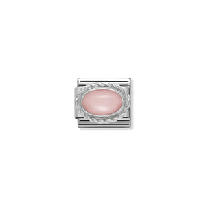 COMPOSABLE CLASSIC LINK 330503/22 PINK OPALINE IN 925 SILVER