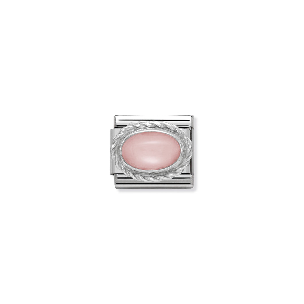 COMPOSABLE CLASSIC LINK 330503/22 PINK OPALINE IN 925 SILVER