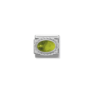 COMPOSABLE CLASSIC LINK 330504/05 PERIDOT STONE IN 925 SILVER