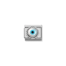 Load image into Gallery viewer, COMPOSABLE CLASSIC LINK 330506/18 GREEK EYE IN SILVER

