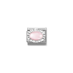 COMPOSABLE CLASSIC LINK 330507/39 PINK QUARTZ IN SILVER