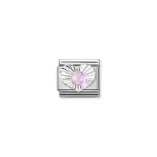 Load image into Gallery viewer, COMPOSABLE CLASSIC LINK 330508/38 PINK OPAL IN SILVER HEART
