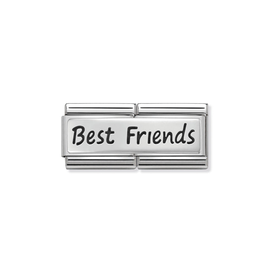 COMPOSABLE CLASSIC DOUBLE LINK 330710/03 BEST FRIENDS IN 925 SILVER