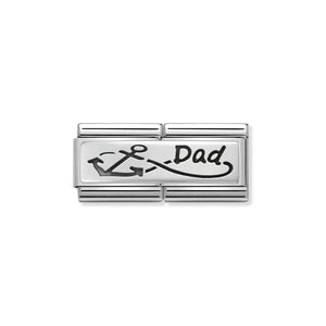 COMPOSABLE CLASSIC DOUBLE LINK 330710/05 INFINITE DAD IN 925 SILVER