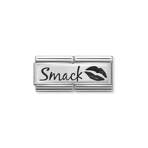 COMPOSABLE CLASSIC DOUBLE LINK 330710/10 SMACK (KISS) IN 925 SILVER