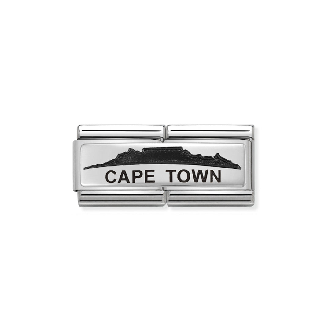 COMPOSABLE CLASSIC DOUBLE LINK 330790/06 CAPETOWN SKYLINE IN 925 SILVER