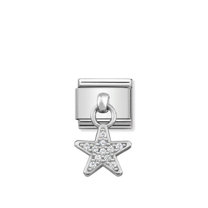 COMPOSABLE CLASSIC LINK 331800/05 STAR CHARM WITH CZ & 925 SILVER
