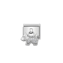 Load image into Gallery viewer, COMPOSABLE CLASSIC LINK 331800/09 DOG CHARM WITH CZ &amp; 925 SILVER
