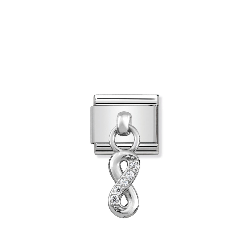 COMPOSABLE CLASSIC LINK 331800/10 INFINITY CHARM WITH CZ & 925 SILVER