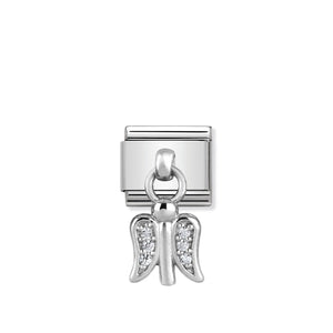 COMPOSABLE CLASSIC LINK 331800/11 ANGEL CHARM WITH CZ & 925 SILVER