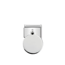 Load image into Gallery viewer, COMPOSABLE CLASSIC LINK 331801/01 ROUND PLATE CHARM IN 925 SILVER
