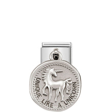 Load image into Gallery viewer, COMPOSABLE CLASSIC LINK 331804/01 UNIQUE LIKE A UNICORN WISHES CHARM IN 925 SILVER
