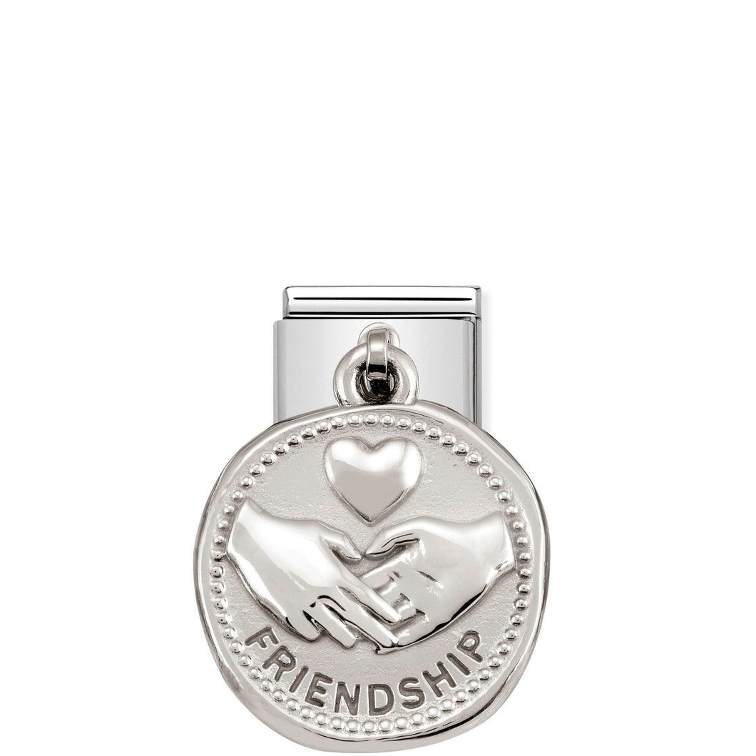 COMPOSABLE CLASSIC LINK 331804/04 FRIENDSHIP WISHES CHARM IN 925 SILVER
