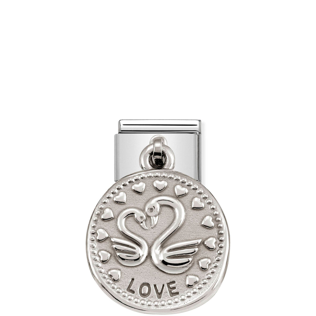 COMPOSABLE CLASSIC LINK 331804/08 LOVE WISHES CHARM IN 925 SILVER