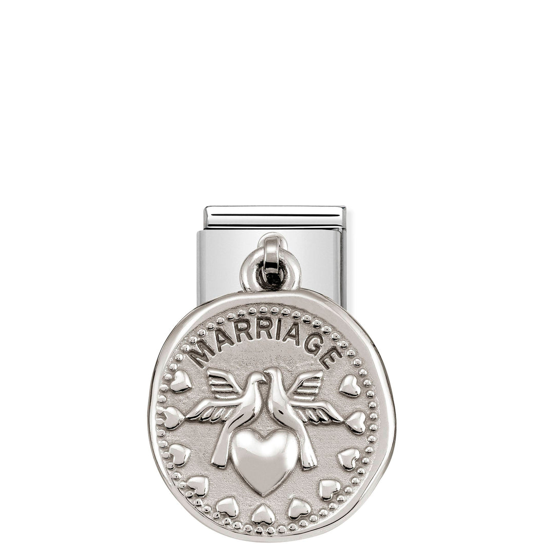 COMPOSABLE CLASSIC LINK 331804/09 MARRIAGE WISHES CHARM IN 925 SILVER