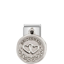 Load image into Gallery viewer, COMPOSABLE CLASSIC LINK 331804/10 BRIDESMAID WISHES CHARM IN 925 SILVER
